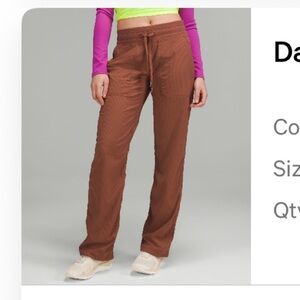 Lululemon Dance studio Mid-Rise Pant, ancient copper colour